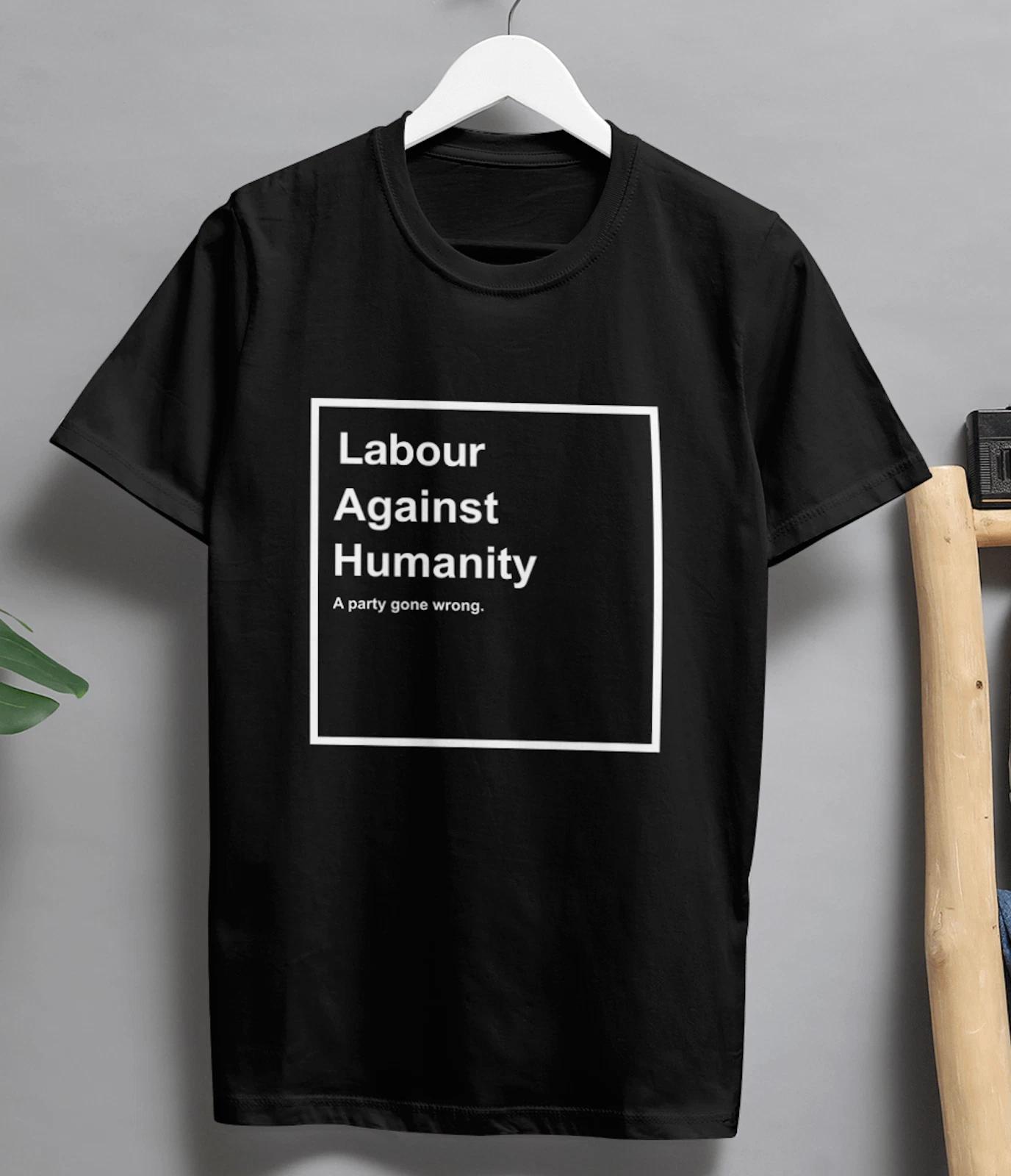 Labour: A Party Against Humanity T-Shirt Funny British Politics Satire Tee 4XL