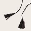 Personalized Trendy Tassel Rope Knotted Waist Rope Tassel Women's Waist Soft Wide Belt European and American Style