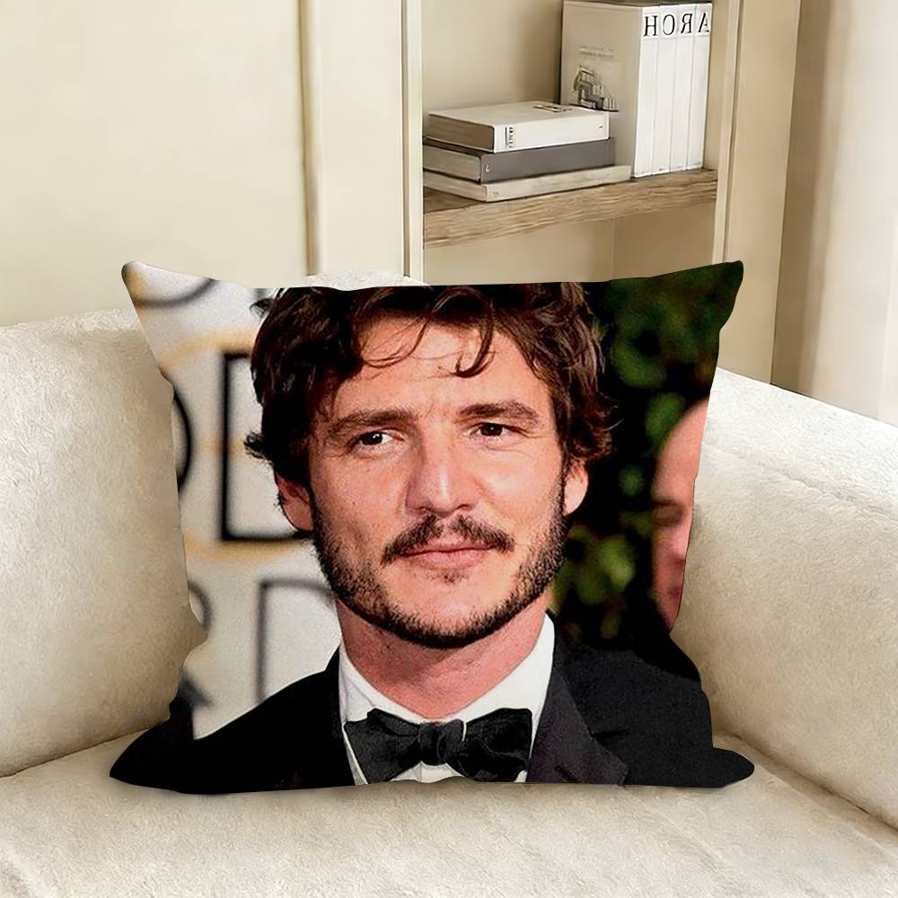 Famous Film and Television Actors PPedro PPascal Various Sizes Square Pillow Case For Car Home Bedchamber Decor