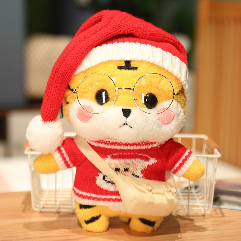 Tiger Year Mascot Doll Tiger Doll Plush Toy Small New Year Gift Doll Cute Girl