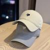 2026New heart-embroidered baseball cap for women, suitable for spring and autumn, large head circumference, versatile sun protection cap, trendy for