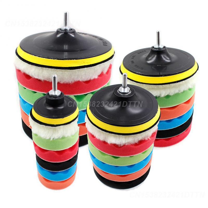 Polishing Pad Portable Foam Buffer Pads Self-adhesive Buffing Waxing Buffer Drill Wheel Polisher Removes Scratches Car Repair