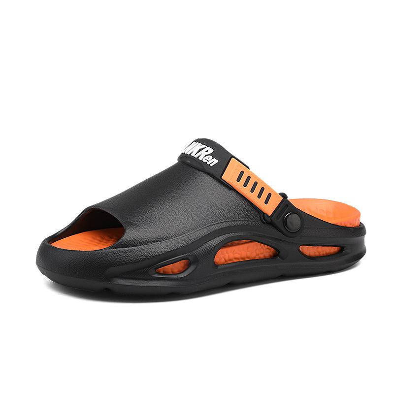 

Мужские повседневные шлепанцы двойного назначения с нескользящей подошвой: Летние тапочки, пляжные сандалии, для улицы и вождения 43/44