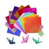 LIKENNY Origami Glitter Paper Aurora Color Foil Origami Origami 15cm Paper Colorful Thousand Cranes Decoration DIY Paper Handicraft Paper 100 Sheets