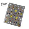 5D Embossed Nail Decals Halloween Art Stickers Skull Pumpkin Ghost Spooky Stickers Decals Waterproof Self Adhesive Manicure Decoration Decorative