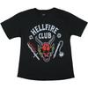 Stranger Things Men's Hellfire Club Red Devil Logo Adult Short Sleeve Crewneck T-Shirt