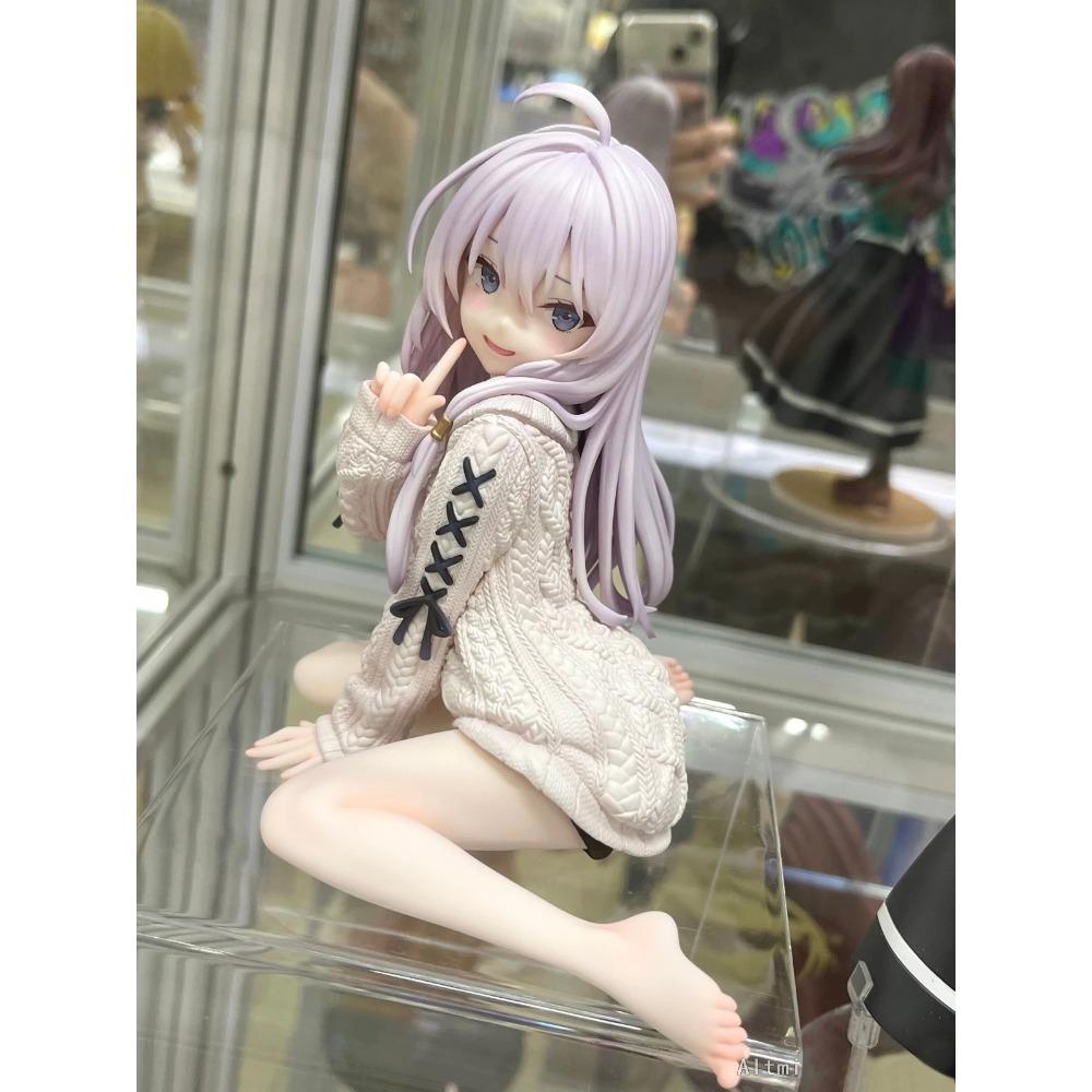 Anime Elaina Figure Sitting Pose Action Figure Kawaii Beautiful Elaina Model Desktop Ornaments Collection Child Toy Gifts 15cm
