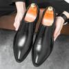 Men's Large Slip-On Leather Loafers - Formal & Casual Wedding Groom Shoes