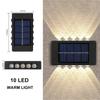 Solar Wall Light Up-Down Lamp Outdoor Waterproof Light Control Wall Lamp LED Solar Light for Courtyard Street Yard Garden Decor