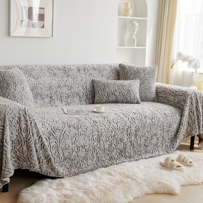 Rose Plüsch Sofa Handtuch High Sense Vollbezug Rutschfeste Sofabezug Stoff Erschwinglicher Luxus Stil Winter Verdickte Sofabezug Decke