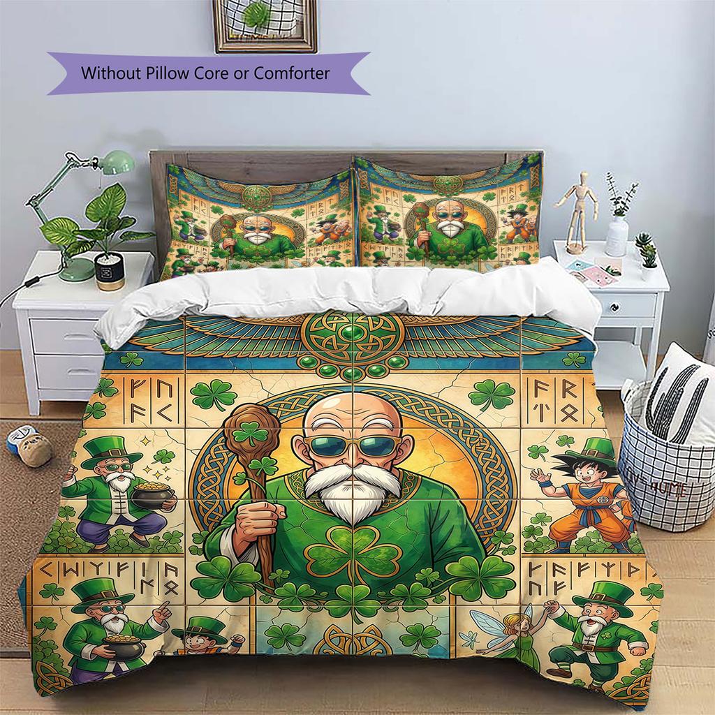 Erstaunliches Ägyptisches Wandmalerei Muster Bettwäsche Steppdecke Set Bettbezug Kissenbezug Heimdekoration Geburtstagsgeschenk (1 Bettbezug + 2 Kissenbezüge, ohne Füllung)