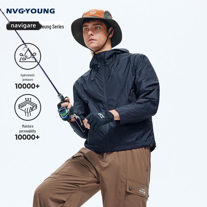 Navigare Men s Windproof Waterproof Hooded Outdoor Jacket L