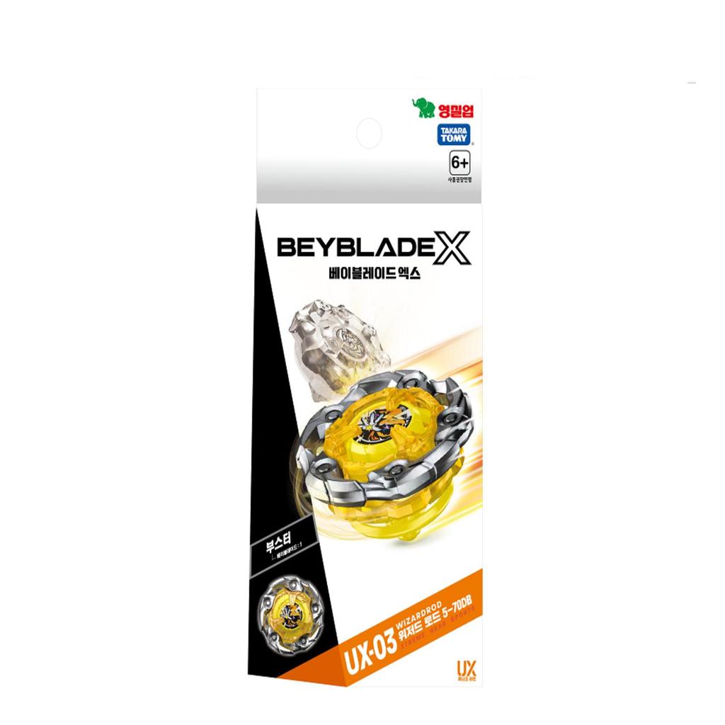 Takaratomy Beyblade X UX-01 Starter Drain Buster 1-60A, UX-02 Starter Hell‘s Hammer, UX-03 Booster Wizard Roal 5, UX-4 Battel Einstiegsset