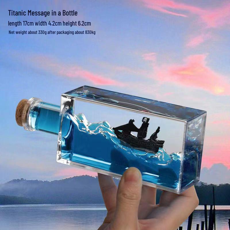 Unsinkable Pirate Ship Ornament: Titanic & Black Pearl Design