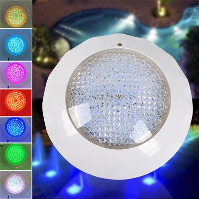 12V 45W Swimming Pool RGB LED Light Spa Underwater Lamp + Remote Controller IP68 PC+ABS For Swimming Pools, Plastic Film Pools