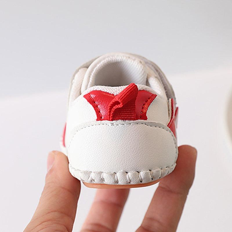 Infant Soft-Sole First Walkers New Season Baby Shoes for 0-18 Months, Trendy Cartoon Style Unisex Toddler Sneakers