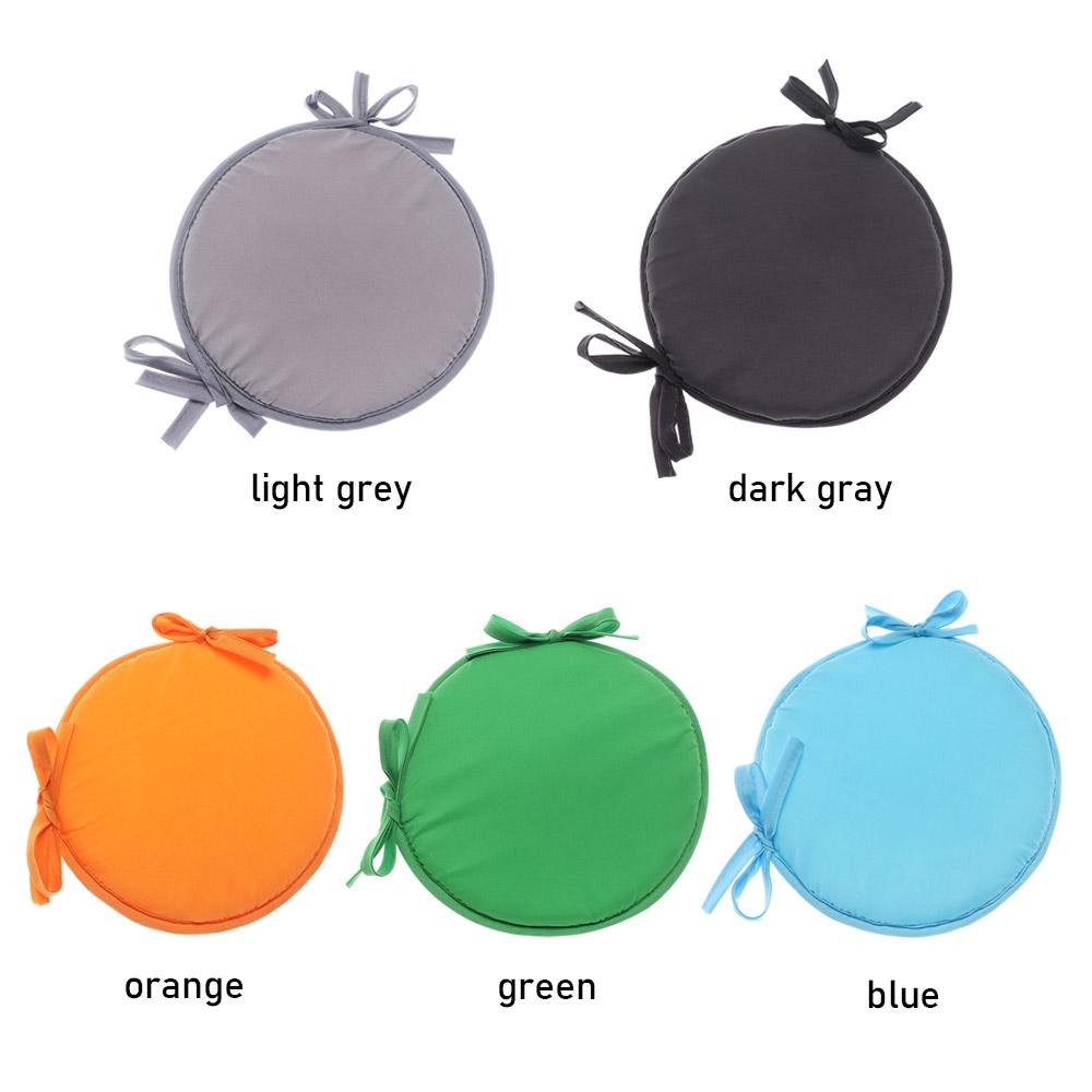 Solid Color Removable Round Kitchen Office Dining Sofa Car Seat Cushion Chair Pads