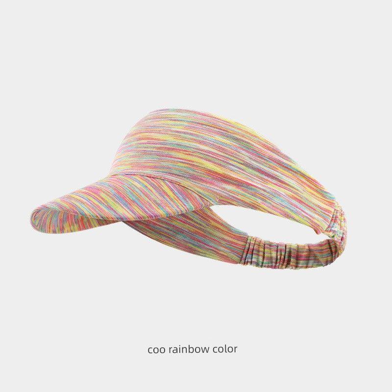 

Women s Running Marathon Quick-Dry Large Brim Visor Cap Seven Color All yards