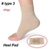 1 Pair Ankle Bone Protection Socks Malleolar Sleeves with Gel Pads for Boots Skates Splints Braces Skating Hockey Roller Ski
