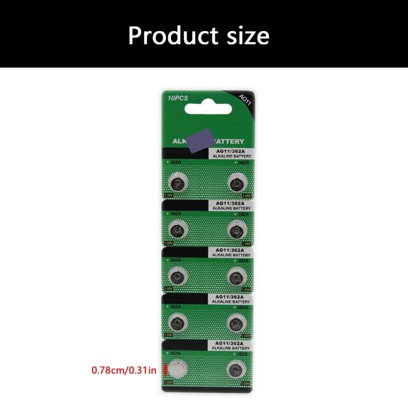 AG11 LR721 Button Cell Batteries Watch Battery Pack Durability Performances For Calculators Car Key Travel Daily Use