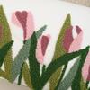 BUYNOW Velvet Floral Embroidered Pillowcase Rustic Vintage American Cushion Cover Home Bedroom Saddle Decor cojines para sala