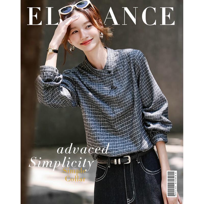 Women s Relaxed Fit Plaid Pullover Shirt XL