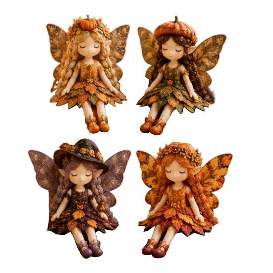 Cute Fairy Dolls Comprehensive Patchwork Kit Ring Fabric Green 30 Cm 1 Pc