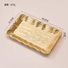 INS Nordic Gold-Toned Candy Snack Tray, Creative Serving Plate for Living Room Dining Table Decor