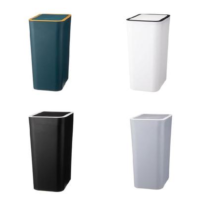 Plastisk papperskorg med Easy Press-funktion Avfallskorg Soptunna Perfekt för skolor, kontor och hemmabruk