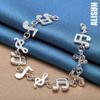 925 Sterling Silver Pendant Chain Bracelet Fashionable Wedding Jewelry
