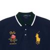 Polo Ralph Lauren Gestreiftes Poloshirt mit Kontrastbesatz und Logo-Stickerei, Kurzarm, Herren-Oberteile, Marineblau 710784712-001