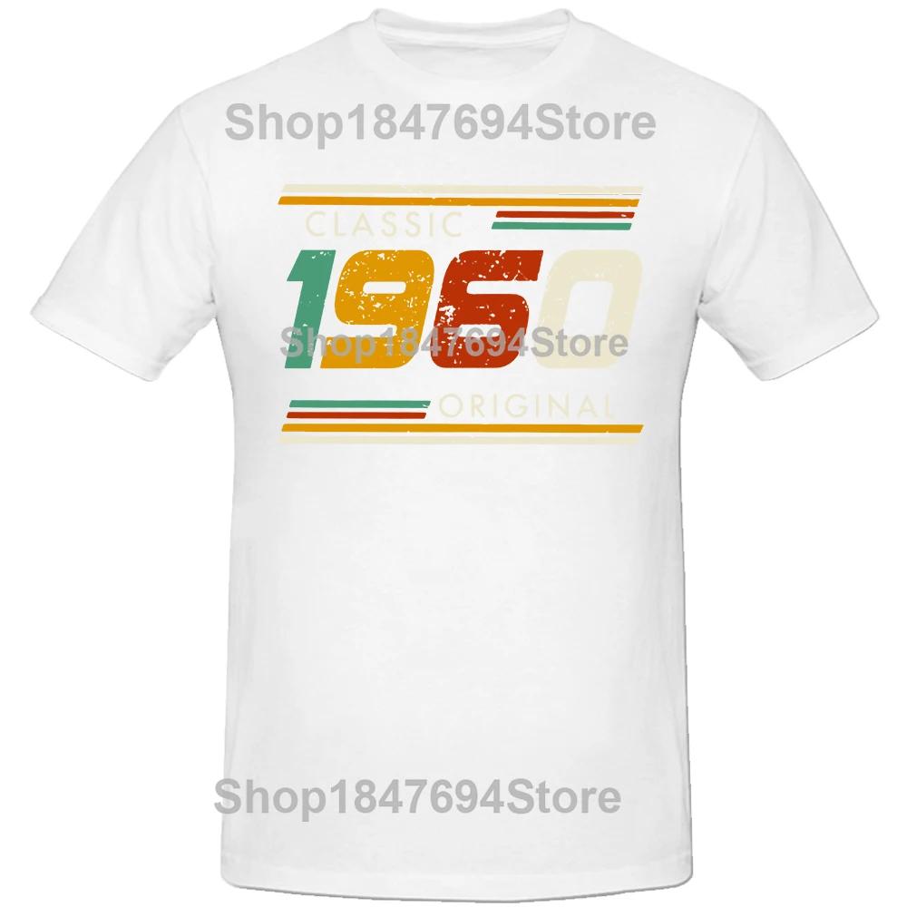 New Men Made in 1960 All Original Parts T Shirt Oversize Printed Casual Tee Shirt Casual Short Sleeve Vintage Couples T-Shirt