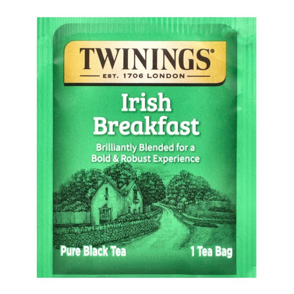 Twinings Reiner Schwarzer Tee Irish Breakfast Teebeutel, 50 Stück 100g (3,53 Unzen)