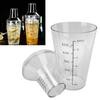 Scale Markings Cocktail Shaker Set Clear Plastic Measuring Jigger Set Drink Mixer Shaker  Bar