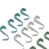16PCS Over Door Hooks Stainless Steel Hanging Hook Cabinet Door Organizer for Clothes Towels Hats Bags