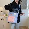 New cute student tote bag high school students large capacity beautiful casual class shoulder messenger bag