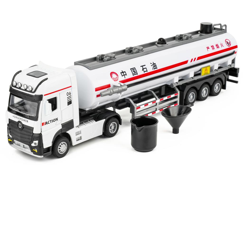 1/50 Diecast Metal Container Truck Transport Car Model Alloy Engineering Transport Truck Vehicle Semi Trailer Car Model Kids Toy