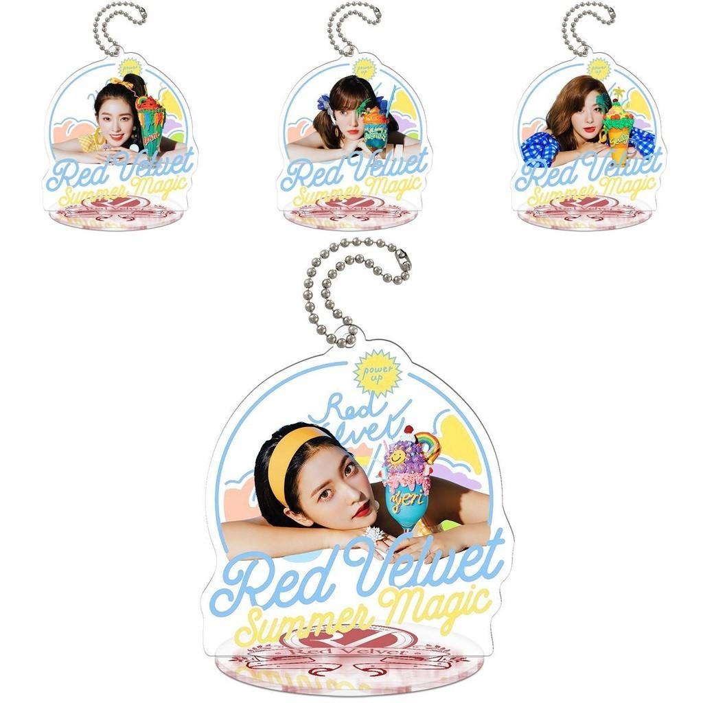 High-quality Kpop Red Velvet Acrylic Keyring Key Holder With Cute Power Up Design For Trendy Fashion