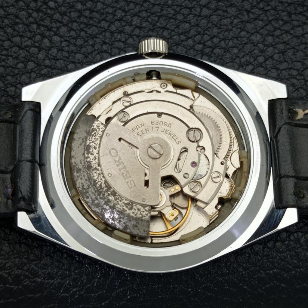 REFURBISHED SEIKO 5 AUTOMATIC MENS WATCH JAPAN MADE GREY DIAL CUSTOM a440042-2 QV90-a440042