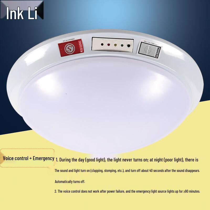 Smart LED Motion Sensor Ceiling Light with Emergency Function