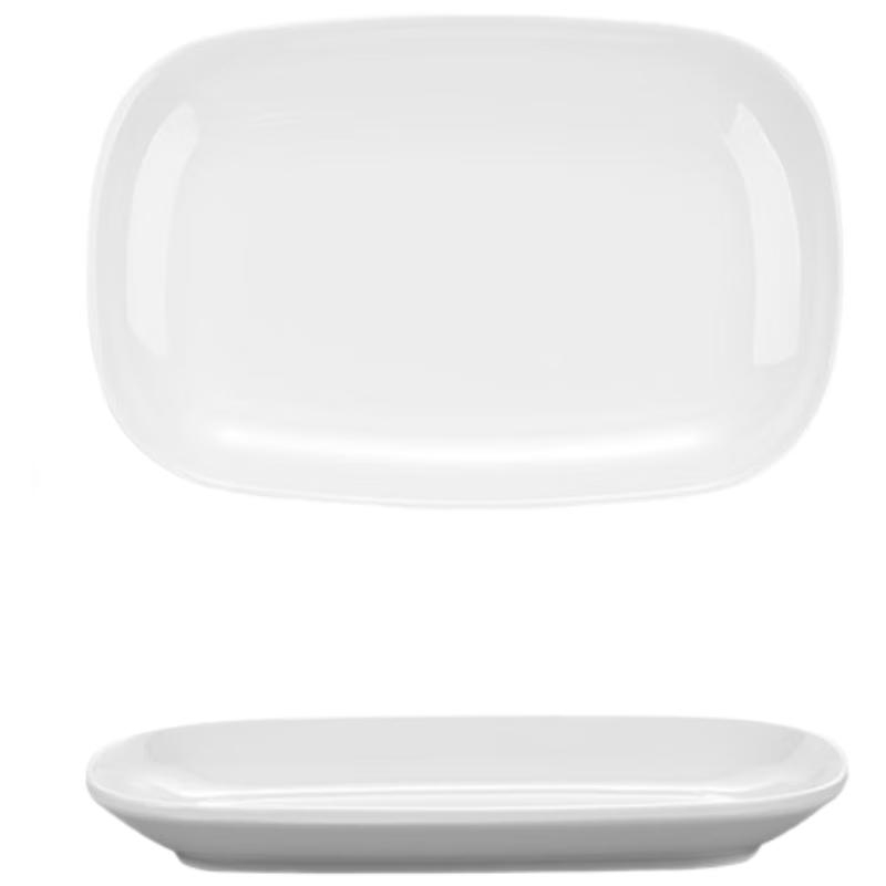 Wuhe Melamine Rectangular Cheung Fun Plates - Set of 5