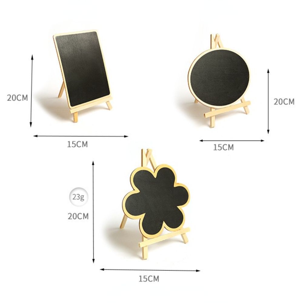 To do List Writting Desk Display Wooden Easel Reminder Board Chalkboard With Stand Mini Blackboard