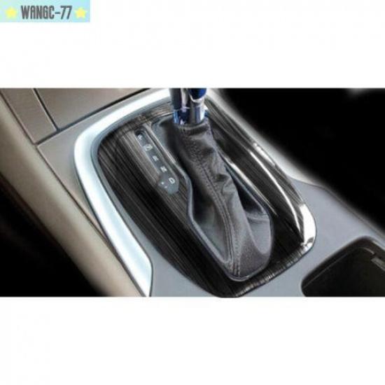 Black Titanium Console Gear Shift Panel Trim Decor For Buick Regal 2009-2016