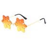 Designer Snowflakes Shape Sun Glasses Woman Unique Tint Color Party Travel Vacation Eyewear Women Sunglasses Leaf Styles
