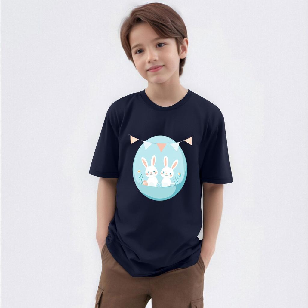 Dětské tištěné tričko s kulatým výstřihem a krátkým rukávem