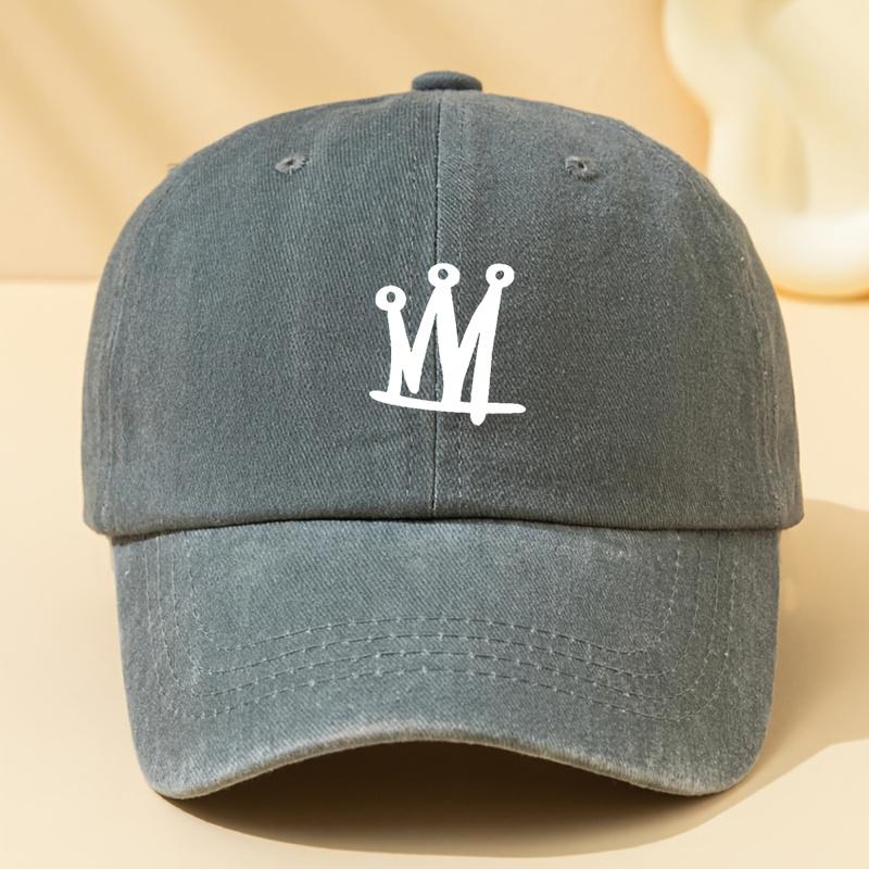 Washed Printed Baseball Cap Suitable for Men and Women, Adjustable Outdoor Casual Cap, Lightweight, Breathable and Comfortable