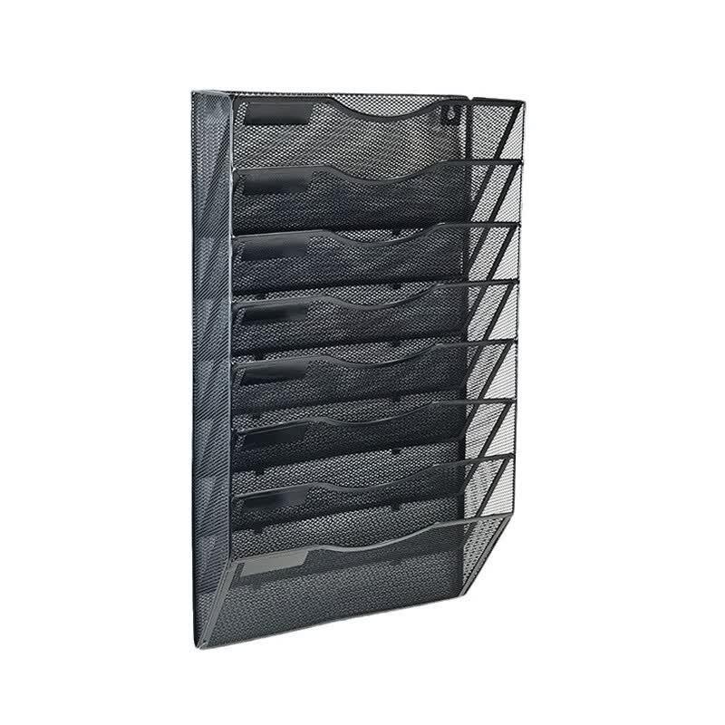 Zijingxiu 8-Tier Wall-Mounted Metal A4 File Organizer