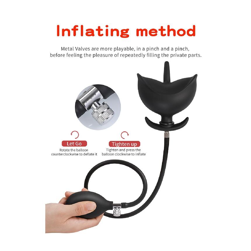 New Inflatable Anal Plug Separate Dildo Pump Go Out Wear Expandable Big Butt Plug Bdsm Massage Ass Dilator Sex Toys For
