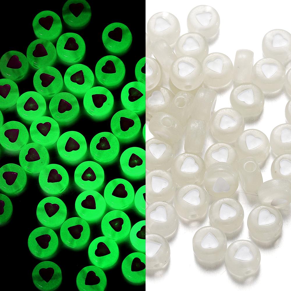 100 Stück/Beutel 7mm Acryl Buchstabenperlen Alphabet Rund Flach Lose Perlen Handgefertigt Für DIY Armband Schmuckherstellung Zubehör