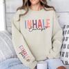 Motivational Quote Sweatshirt: Inhale Courage Exhale Fear Crew Neck Casual Fashion Soft Comfortable Autumn and Winter Hoodie Top